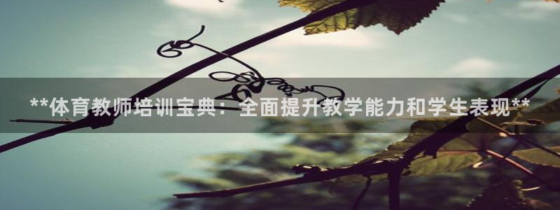 焦点娱乐官网下载安装最新版本：**体育教师培训宝典：